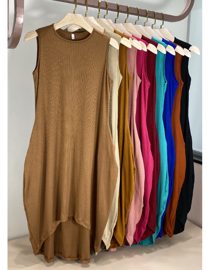 VESTIDO MULLET COM BOLSO PLUS SIZE
