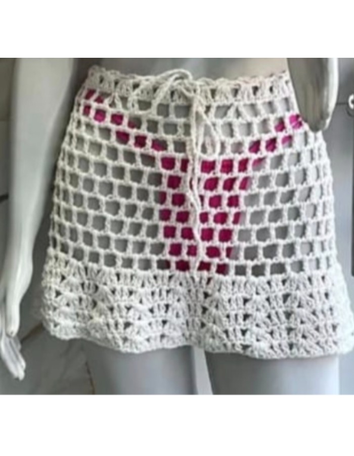 SAIA CROCHE CURTA