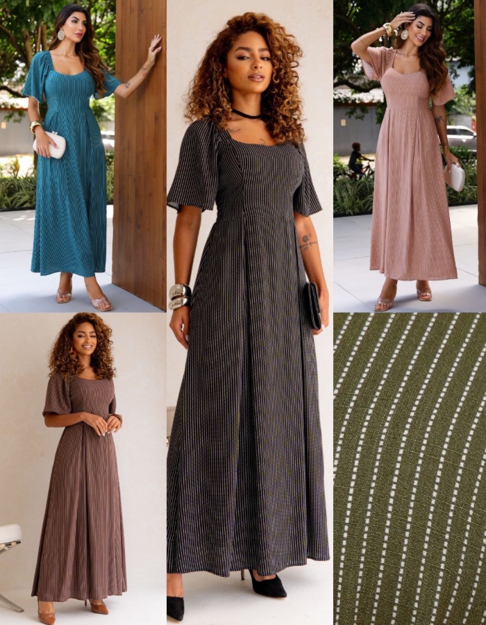 VESTIDO LISTRADO