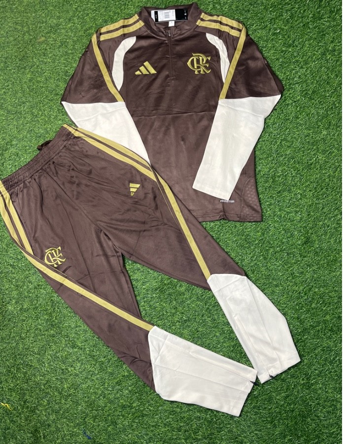CONJUNTO DE FRIO FLAMENGO MARRON 26\27
