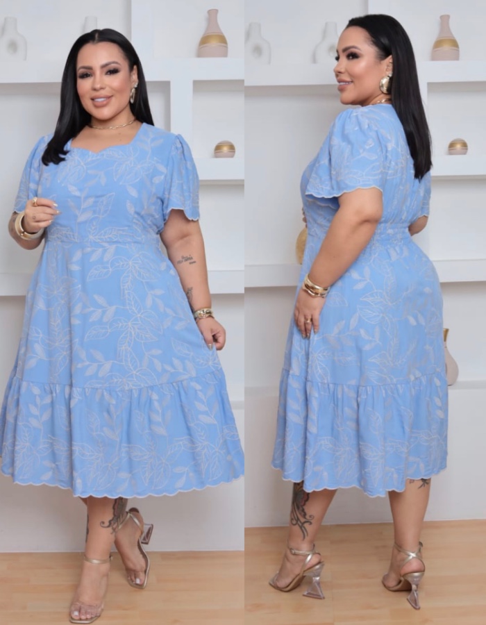 Vestido Mídi Plus Marta