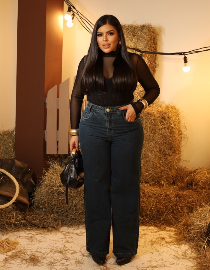 CALÇA WIDE LEG PLUS SIZE