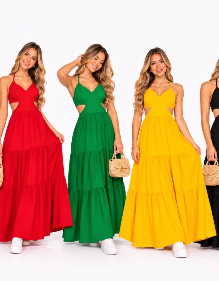 JUVENIL - VESTIDO LONGO