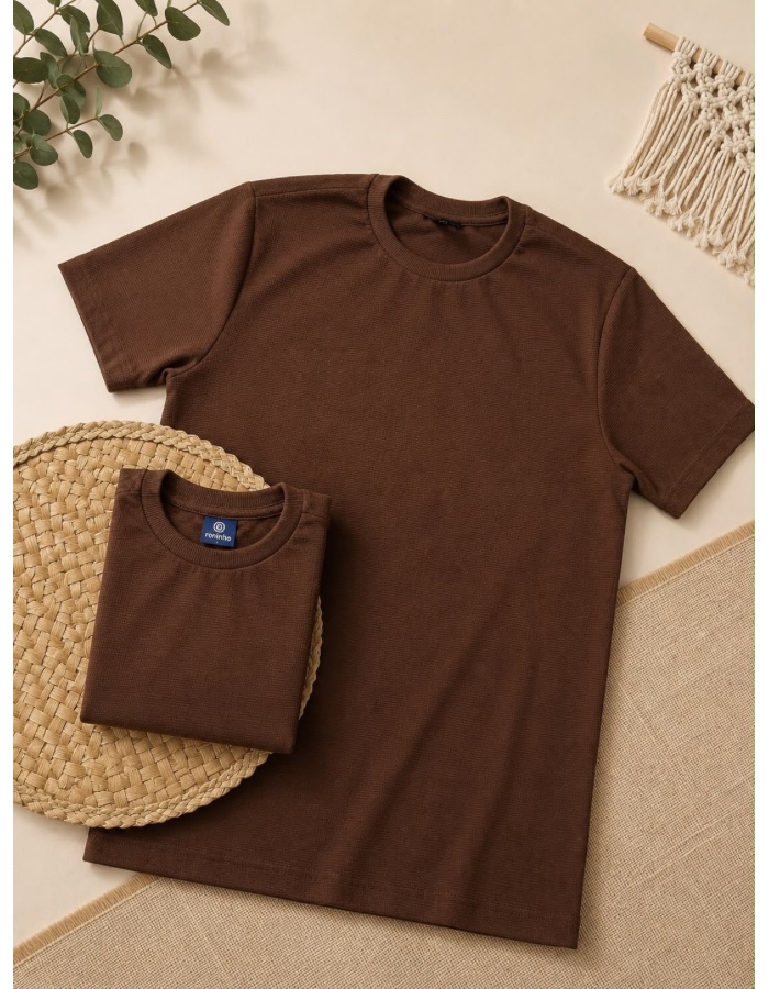 CAMISA PAI & FILHO MARROM