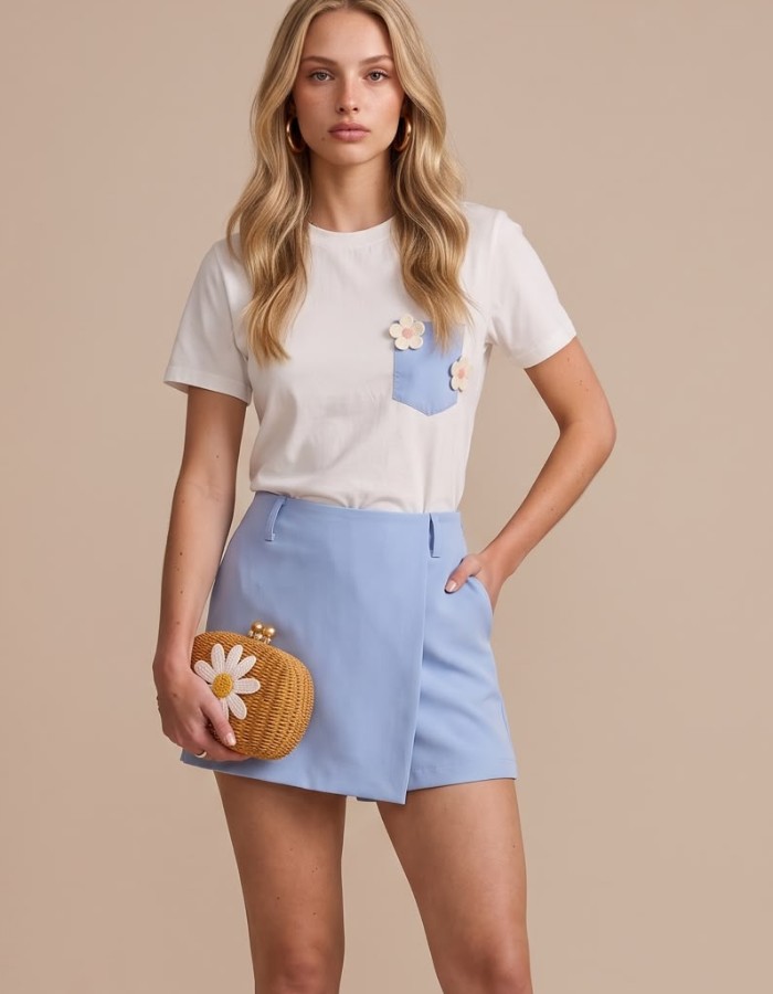 SHORT SAIA C/CINTO