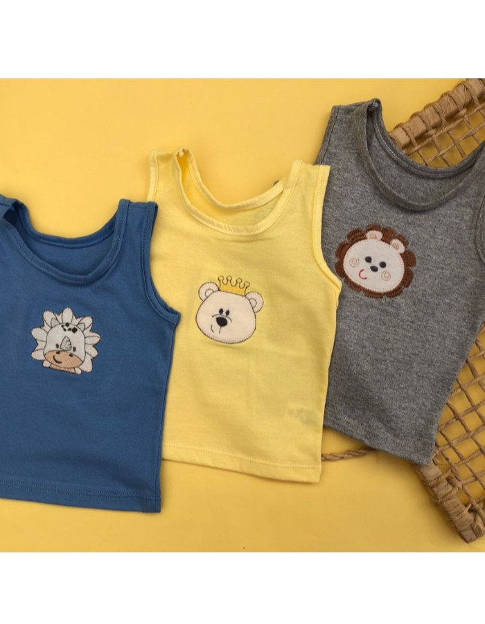 KIT CAMISETA BORDADA C/3 KELLY BABY