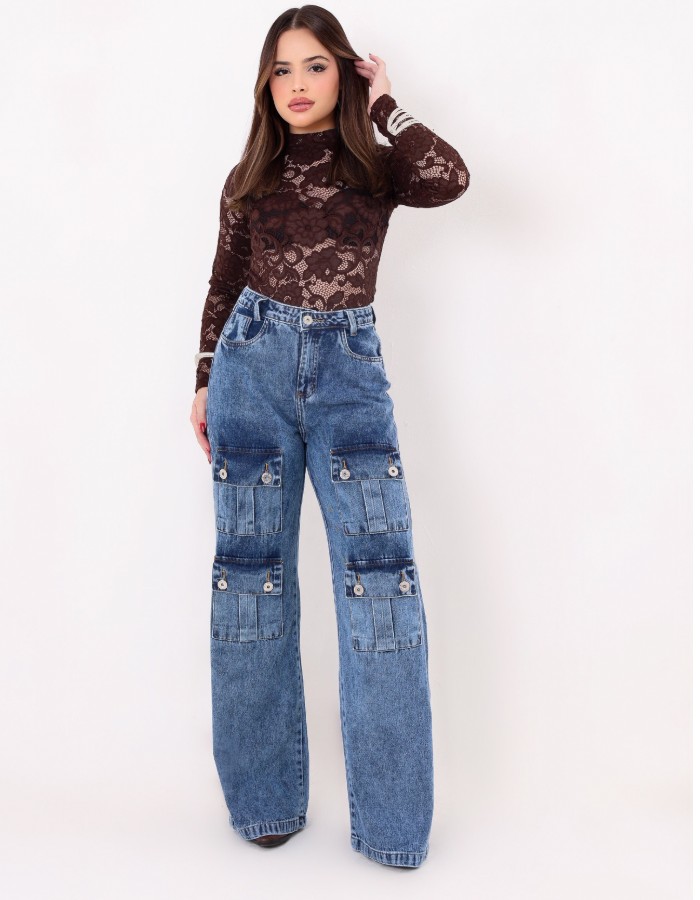CALÇA JEANS ESCURO 