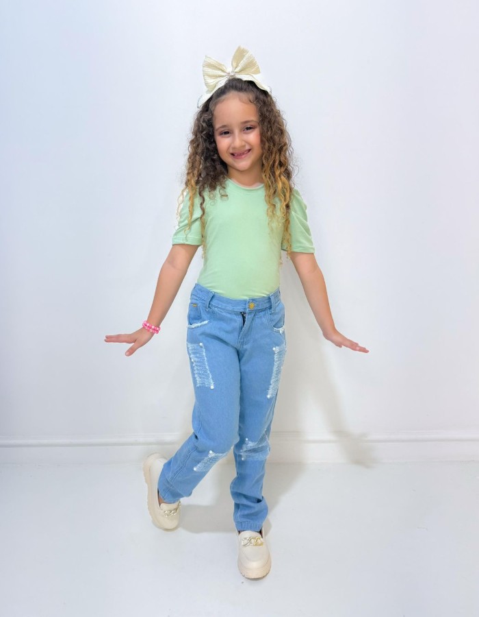 Calça feminina pérola 