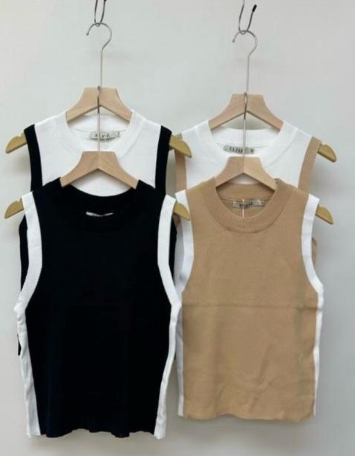 BLUSA TRICO MODAL FAIXA NA LATERAL OUTRA COR 