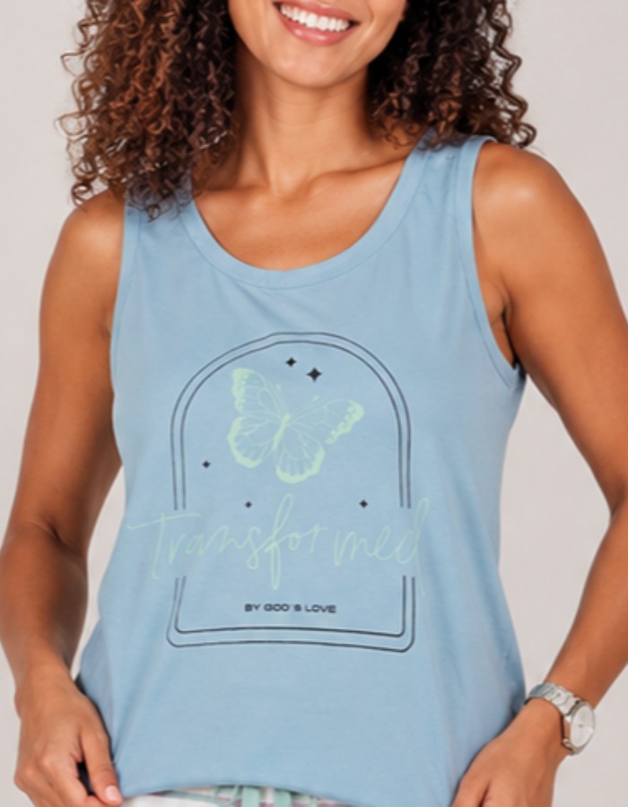 APENAS BLUSA REGATA-BUTTERFLY
