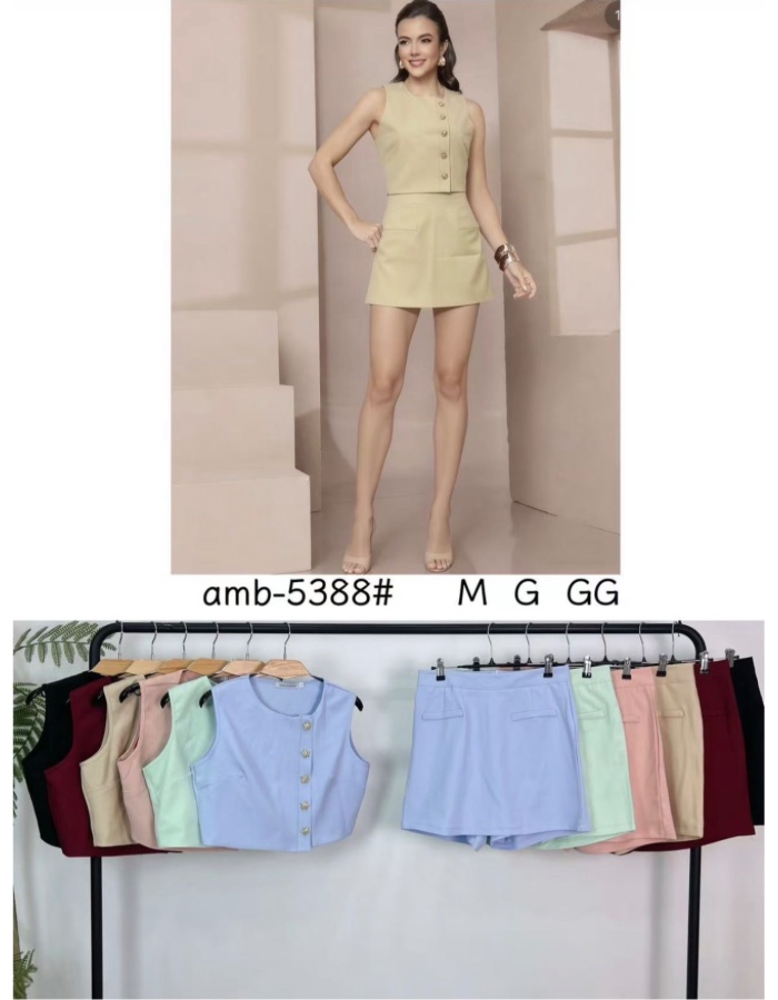 Conjunto short saia , saia atrás 