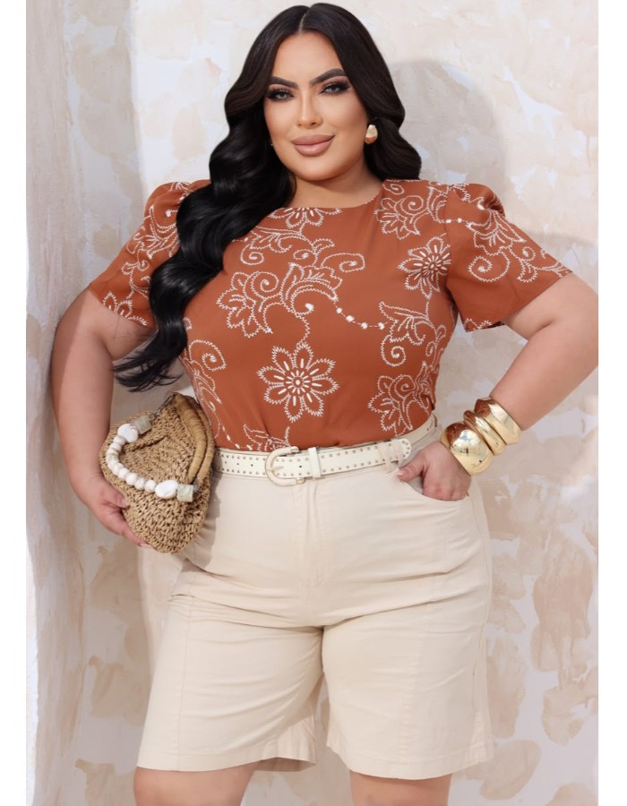 BLUSA PLUS SIZE POLLIANA