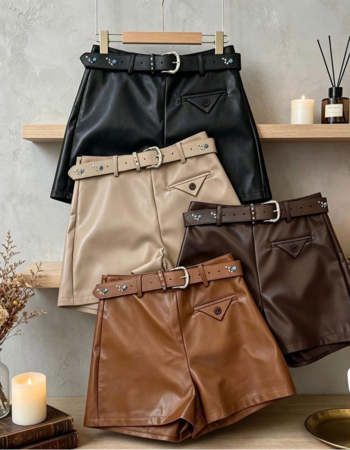 Short couro