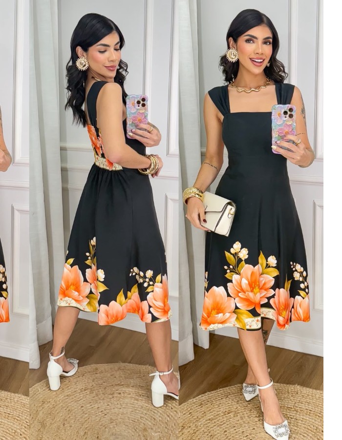 VESTIDO CURTO ALÇA LARGAA