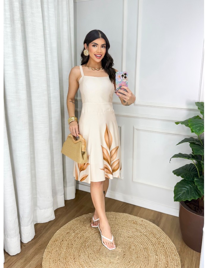 Vestido Curto Reto/