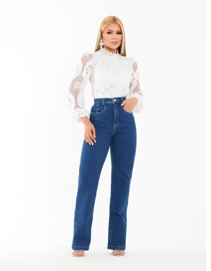 CALÇA WIDE LEG LYCRA 