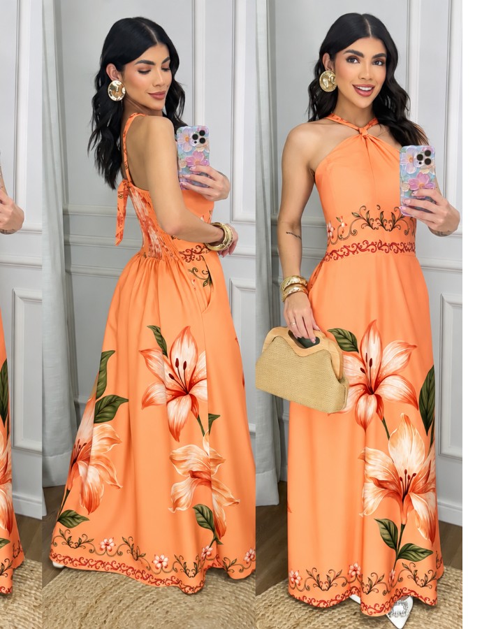 Vestido Longo Nó 