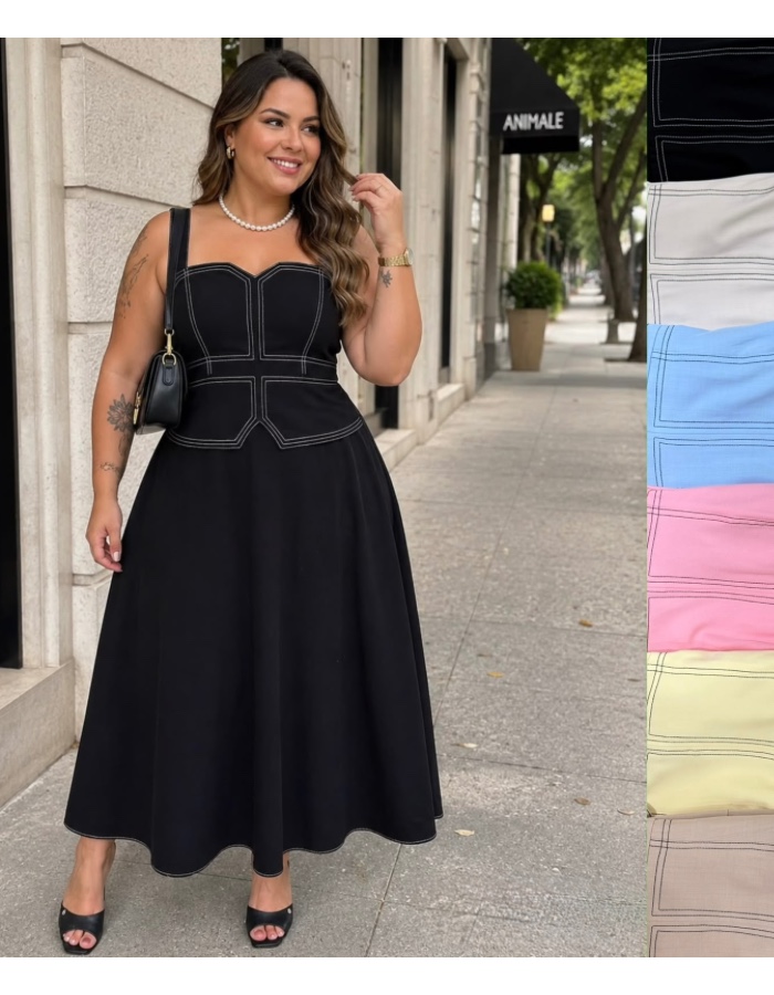 VESTIDO LISO