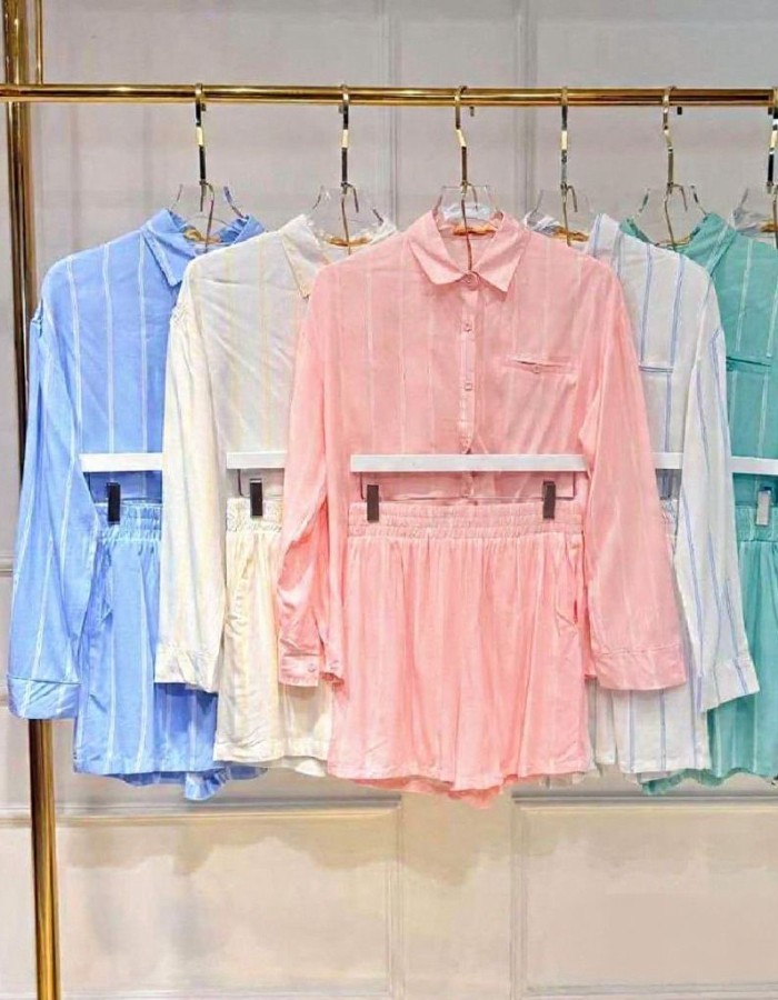 CONJUNTO CAMISA LISTRADO