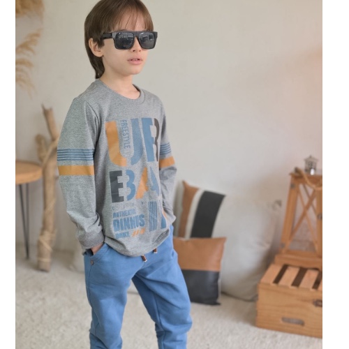 Calça Serenity+ blusa cinza mescla