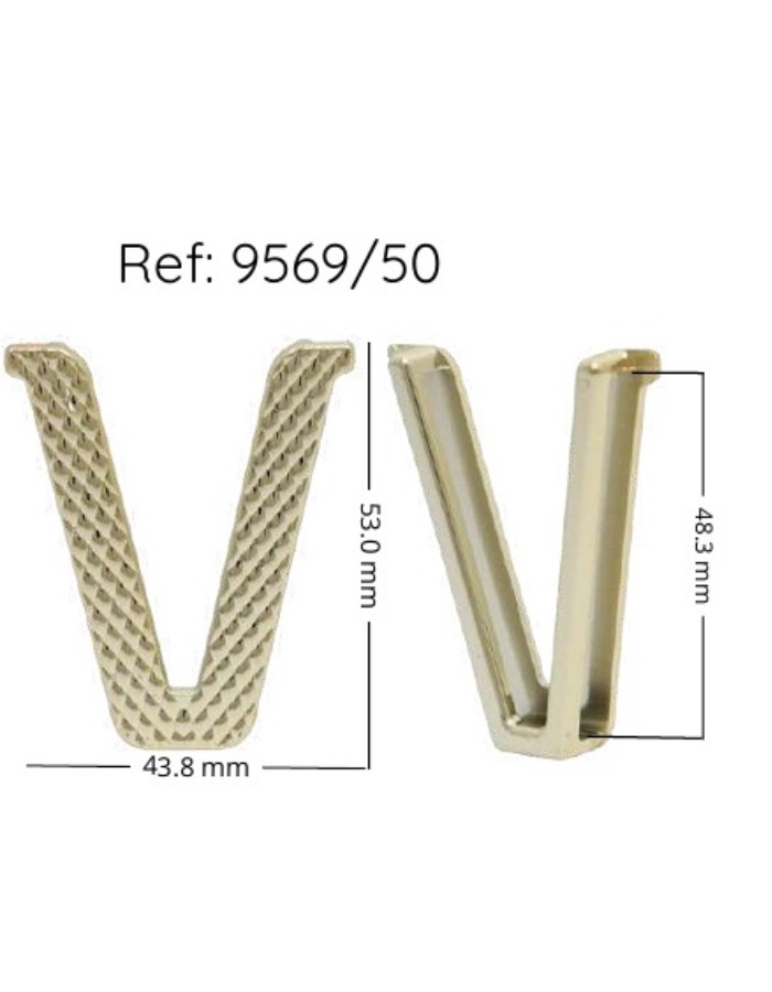 ACESSORIO 9569 V PASSANTE DOURADO UND
