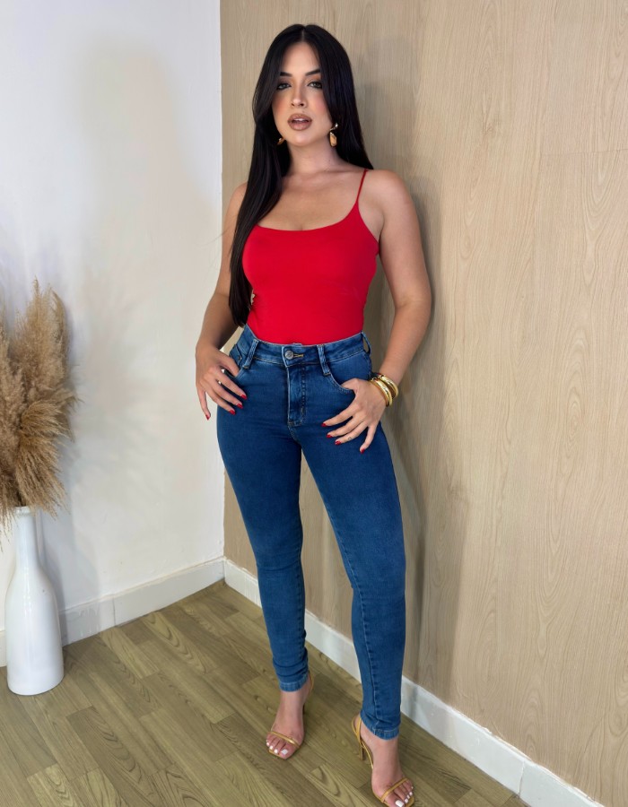 CALÇA CLARA BORDADA