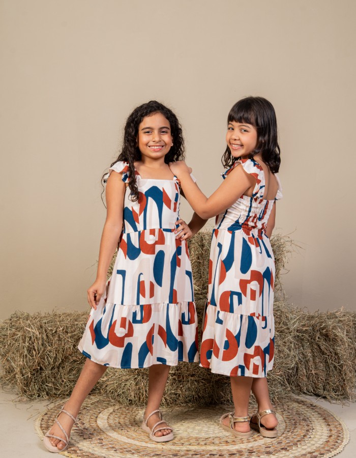 VESTIDO CURTO BABADINHO OMBRO ( TEC. VISCOLINHO)