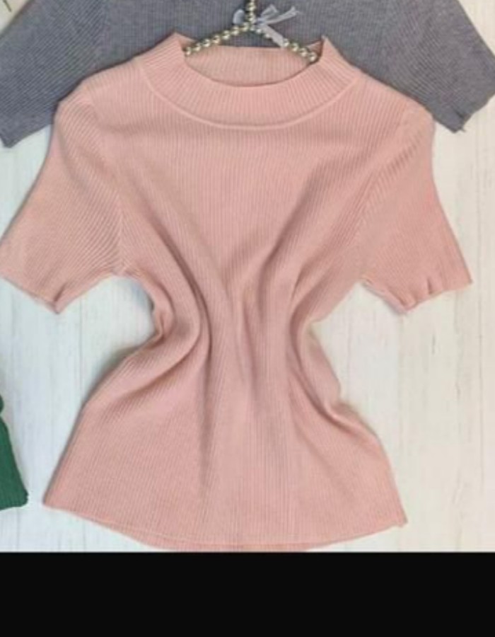 BLUSA MODAL GOLA ALTA TRICÔ