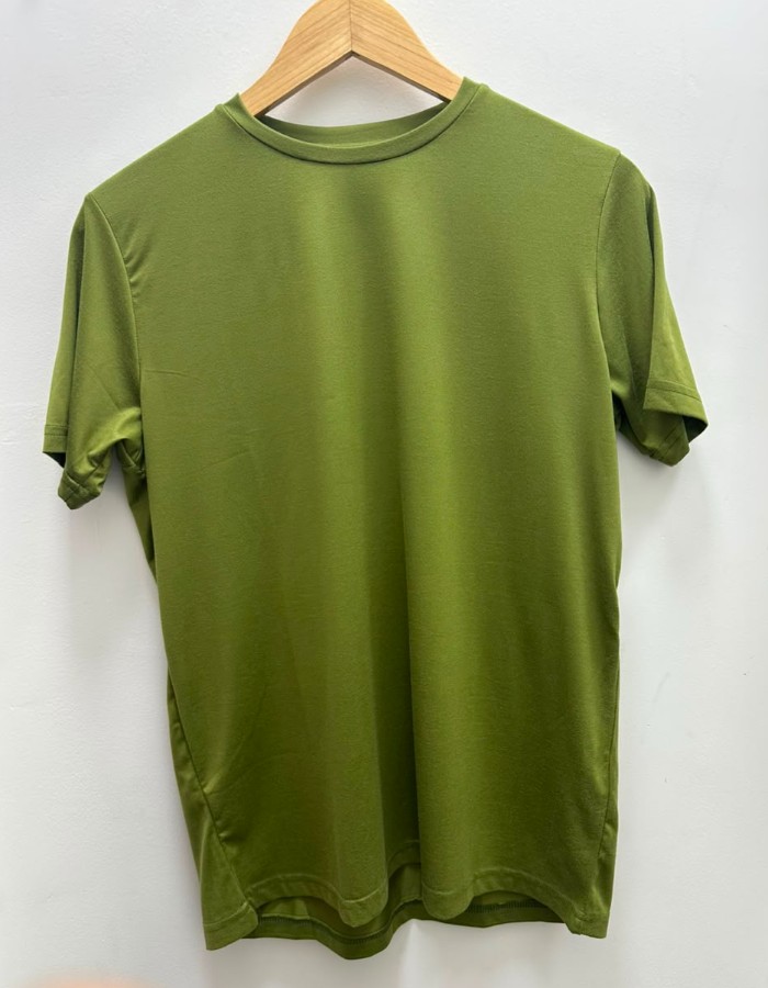 T SHIRT VELLUTATO VERDE PISTACHE