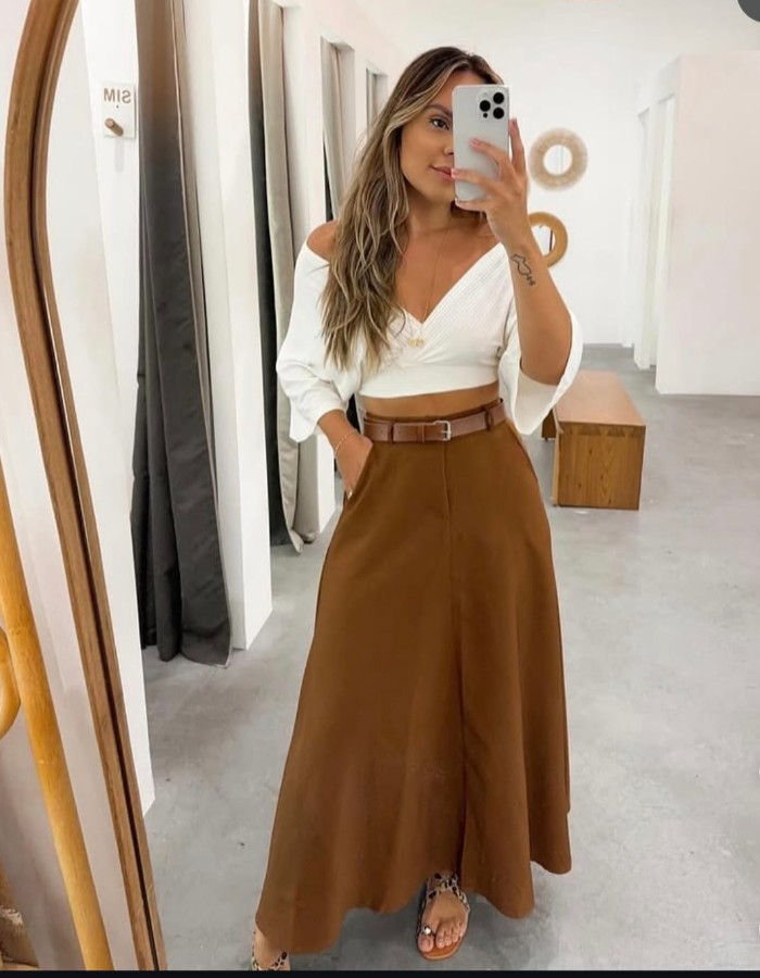 SAIA LONGA  ALFAIATARIA C/ CINTO