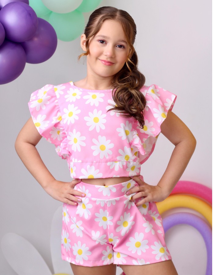 CONJUNTO LUMA FLOR ROSA