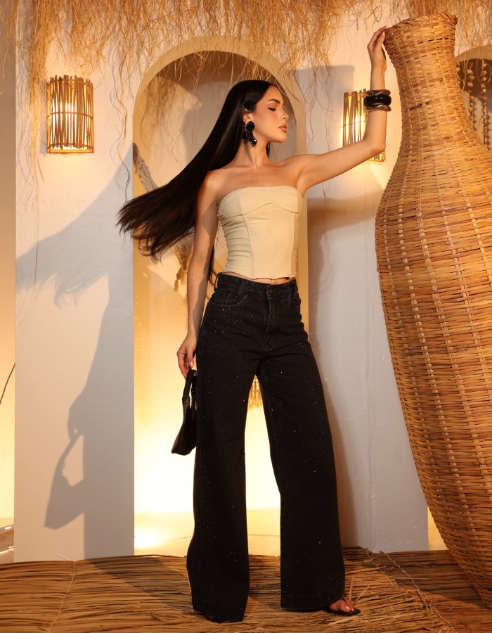 CALÇA SLIM 100%