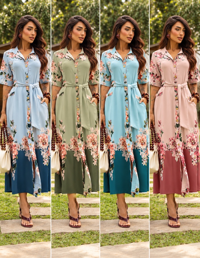 Vestido chamise Raquely 