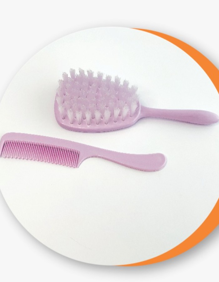 KIT ESCOVA E PENTE CLEAN LULLY BEBE