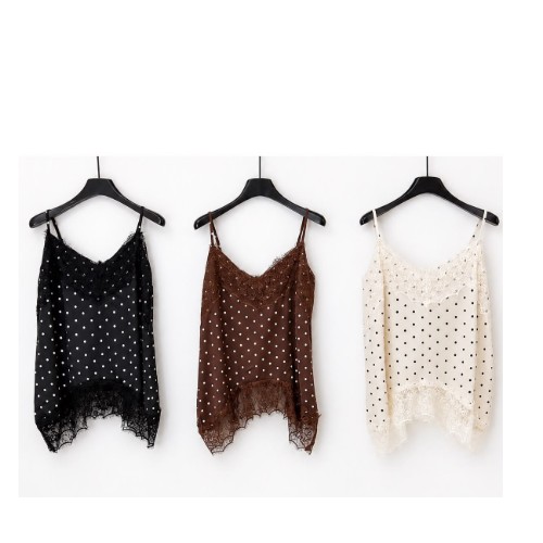 BLUSA CETIM POÁ COM RENDA