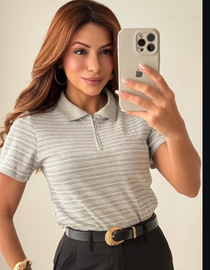 BLUSA POLO 3 LISTRINHAS