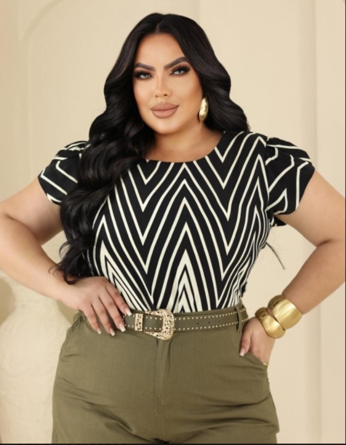 BLUSA PLUS SIZE MILLY