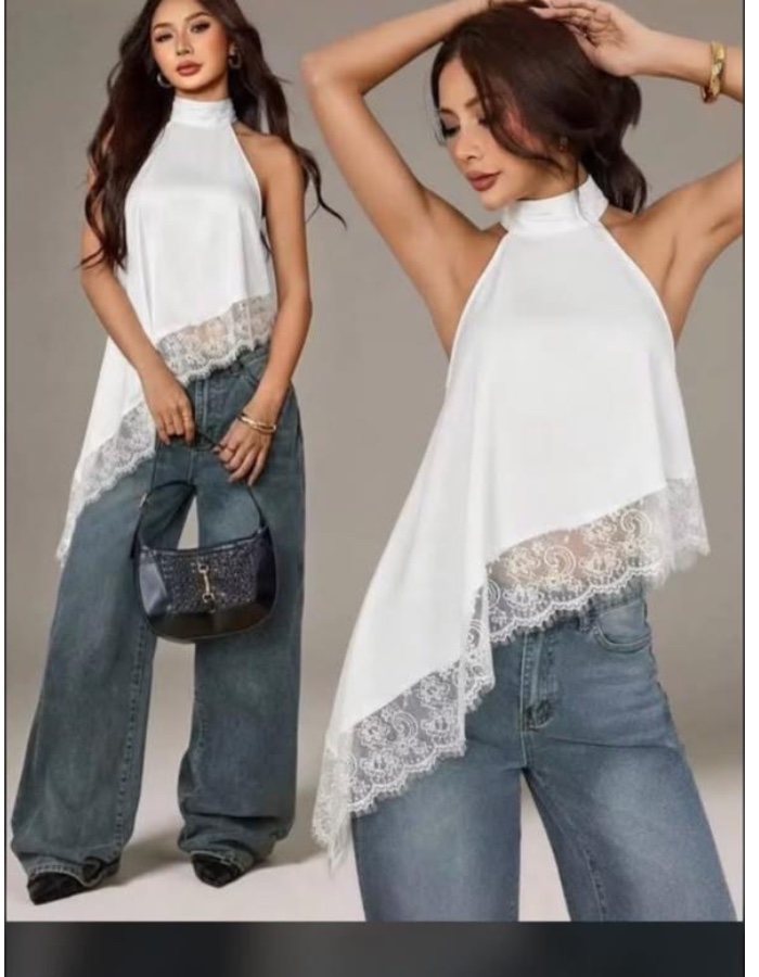 A Blusa cetim