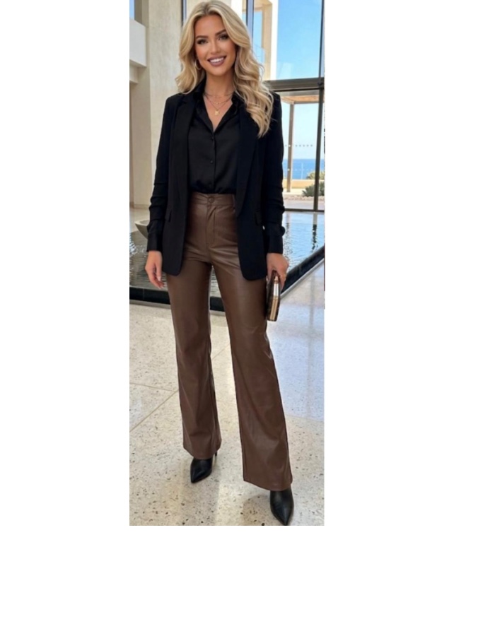 Calça couro premium 
