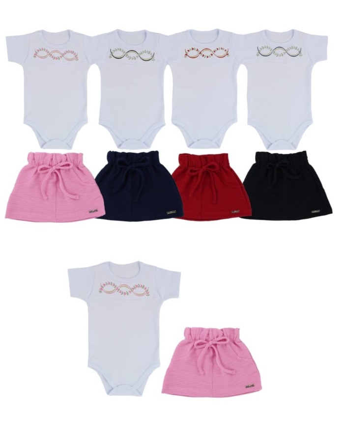 CONJUNTO BODY SAIA PIRULI BABY