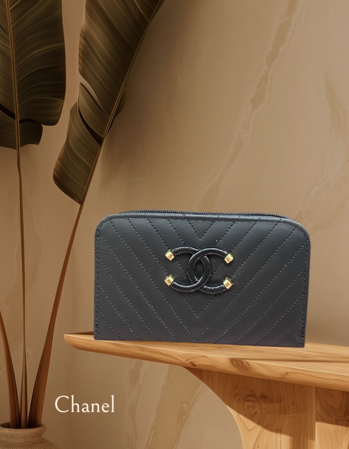 CARTEIRA COM ZIPER CHANEL