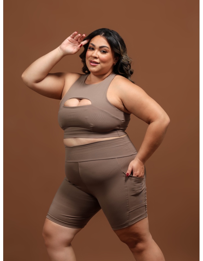 CONJ. DE SHORT PLUS  COM BOLSO MAXX 