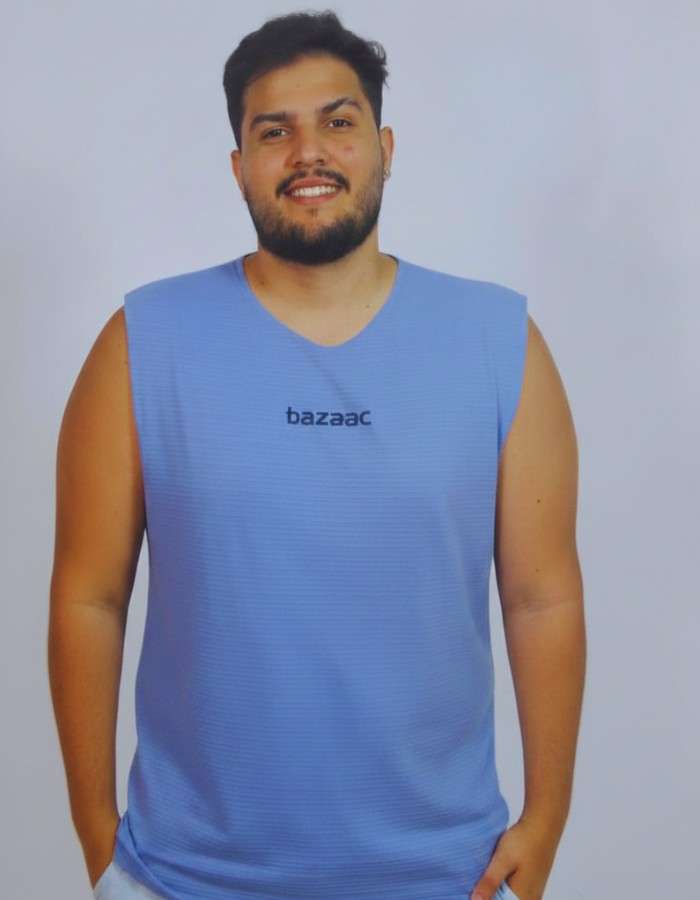 Regata Oversized Azul Horizonte