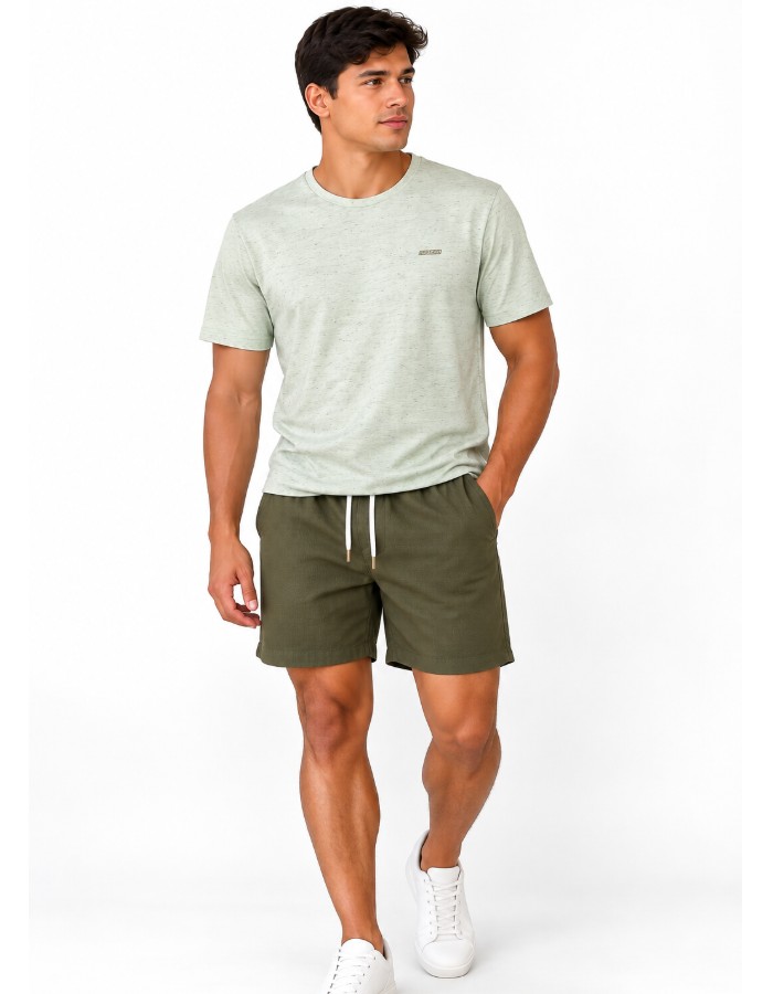 CAMISA ADULTO MALHA LINHO VERDE ÁGUA 