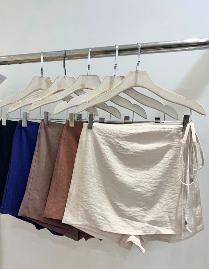 SHORT SAIA TECIDO MARANTE 