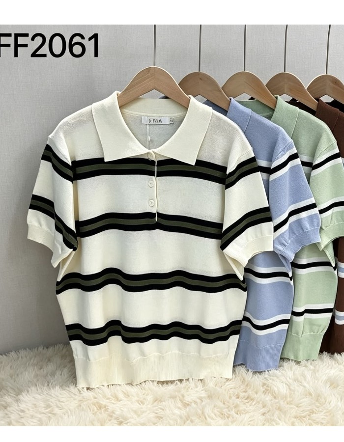 GOLA POLO TRICO MODAL LISTRADA