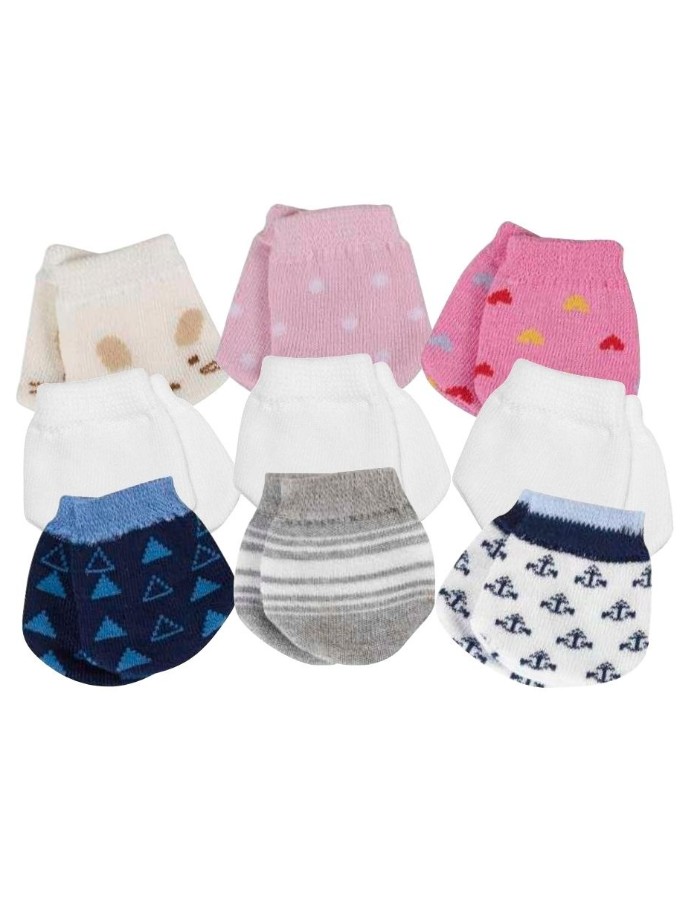KIT LUVAS FOFURINHAS ESTAMPADAS DUCK
