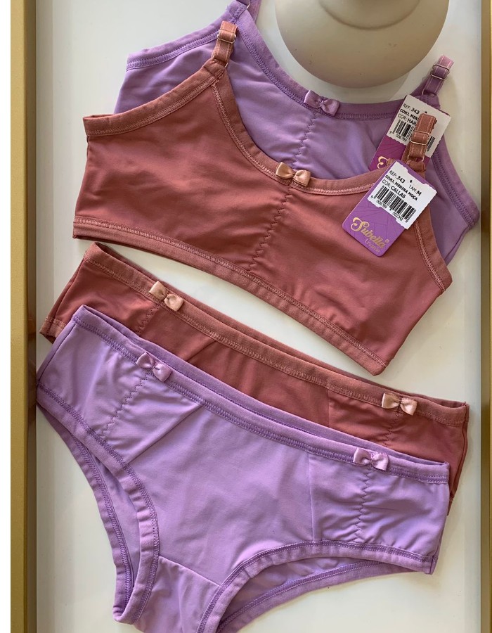 CONJUNTO MENINA MOÇA SEM BOJO