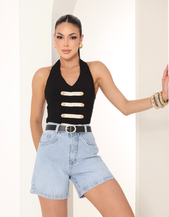 SHORT SLIM 100%
