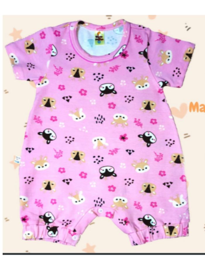 MACACÃO CURTO ESTAMPADO C/ MANGA 1165 MASC E FEM FRUTO DA MALHA